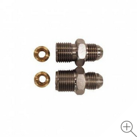 Borgeson GM Steering box adapters. Adapts O-ring or flare P/S boxes to a -6AN. - 925128