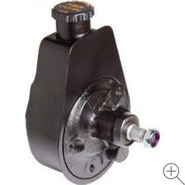 Borgeson Power Steering Pump, Saginaw Powder Coated Black, GM Pressure - 800310