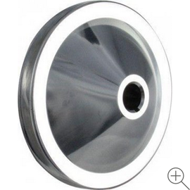 Borgeson P/S Pump Pulley; 4-5/8in. Diameter; Polished; 1-Row; Keyway - 801102