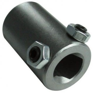 Borgeson Steering Coupler - Steel -  3/4"DD X 3/4" Smooth Bore - 314900