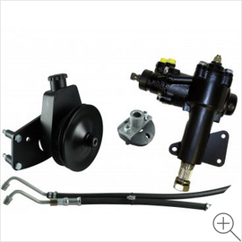 Borgeson Power Steering Conversion Kit; For Mid-Size Ford cars w/ Manual Steering and 289/302/351W - 999052