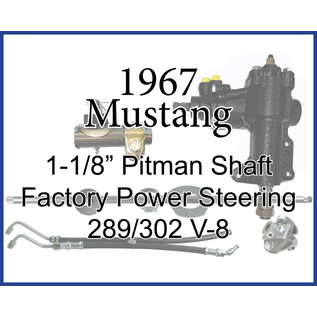 Borgeson Mustang Power Steering Kit, 1967, 289/302, 1-1/8" Pitman Shaft Power Steering - 1967PS1125V8