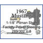 Borgeson Mustang Power Steering Kit, 1967, 289/302, 1-1/8" Pitman Shaft Power Steering - 1967PS1125V8