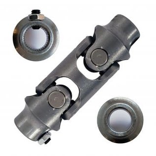 Borgeson Double Steering Universal Joint - Steel - 13/16"36 X 3/4" Smooth - 024064