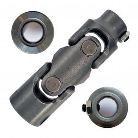 Borgeson Double Steering Universal Joint - Steel - 3/4"48 X 1" Smooth Bore - 023768