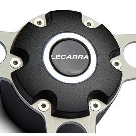 Lecarra Lecarra Horn Button, Billet Aluminum, Single Contact, Lecarra Logo, Black for Trans Am Wheel -  3642