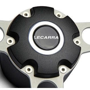 Lecarra Lecarra Horn Button, Billet Aluminum, Single Contact, Lecarra Logo, Black for Trans Am Wheel -  3642