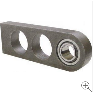 Borgeson Steering Shaft Support; 6in. Billet Steel; Weld On; 3/4in. ID - 670600