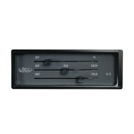 Vintage Air 1966-67 Chevrolet Nova Replacement Control Panel Black Anodized - 473272