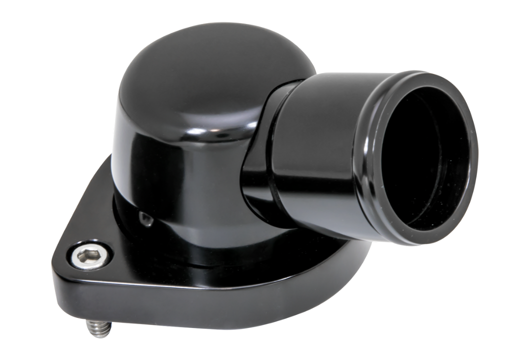 Billet Specialties Thermostat Housing LS 15-Degree Polished Billet Specialties Thermostat Housing LS 15-Degree Polished