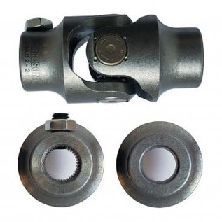 Borgeson Steering Universal Joint - Steel - 5/8"36 X 5/8" Smooth Bore - 011862