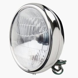 Vintique, Inc. 1932 Ford Passenger Car Halogen Headlights - Stainless - W/O Turn - B-13000-QS