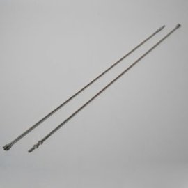 Vintique, Inc. 1932-38 Ford Car, 39 Standard & 32-39 Pickup Radiator Support Rods - Extra Long - Stainless - 35"  - U-8133-SS