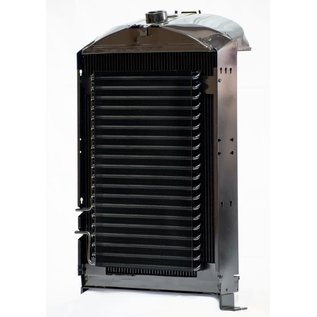 Johnson's Radiator Works 1933-34 Ford Radiator W/ Dummy Neck - Stock Height - Flathead 1.250" Top -  A/C  - 4-3334-0-4-A-D