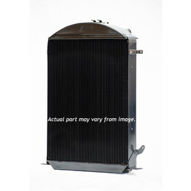 Johnson's Radiator Works 1932 Ford Radiator - Stock Height - Flat Bottom - Flathead 1.250" Top - Non A/C  - 4-32-8-4