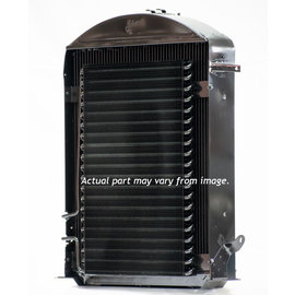 Johnson's Radiator Works 1932 Ford Radiator - Stock Height - Flat Bottom - Flathead 1.250" Top - A/C  - 4-32-8-4-A