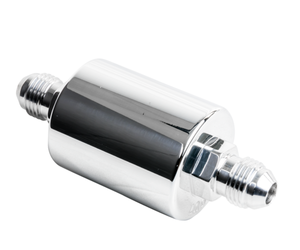 Billet in-Line Fuel Filter -6AN Fittings - Carb or EFI - Polished ...