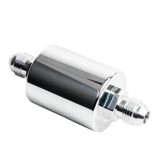 Billet Specialties Billet in-Line Fuel Filter -6AN Fittings - Carb or EFI - Polished Finish - 42230
