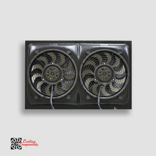 Cooling Components Style 26 Slim-line 2 speed Dual Fan Shroud - CC-1226