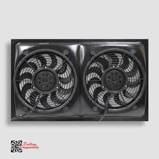 Cooling Components Style 28 Slim-line 2 speed Dual Fan Shroud - CC-1228