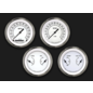 Classic Instruments 4 Gauge Set - 3 3/8" Speedo & Tach with 2 Duals - Classic White Series - CW05SLC