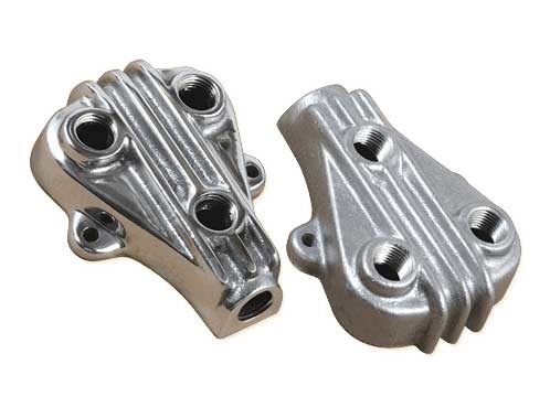 thumbnail image 2 of Finned Triple Gauge Under-Dash Panel – Polished Cast Aluminum (Made In USA, OTB Gear 6124) 2 of 6