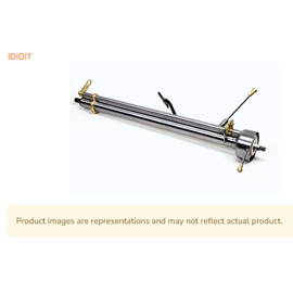 Ididit 40 Style Straight - 4 Speed - Column Shift - SS Brushed Steering Column