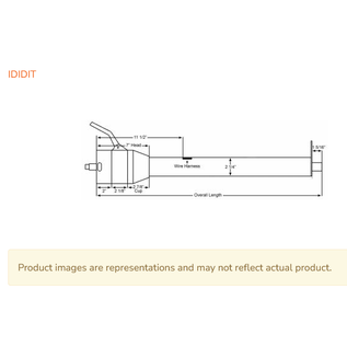 Ididit 35" Straight Column Shift Steering Column