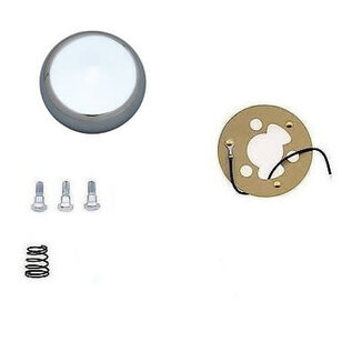 Forever Sharp Horn Chrome Cover &  Contact Kit - 3-Bolt Steering Wheel