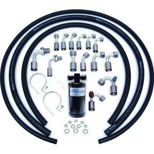 Vintage Air 14 Fitting Reduced Barrier Beadlock A/C Hose Kit W/ Drier - 318000
