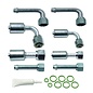 Vintage Air Reduced Barrier Beadlock 4-Way Bulkhead Hose End  Fitting Kit - 357040