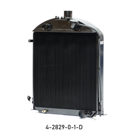 Johnson's Radiator Works 1928-29 Ford Radiator -  stock height - Sb/BB chevy - non AC - 4-2829-0-1-D