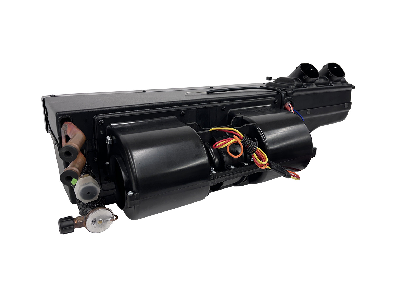 Slimline Heat/Cool Under Dash Evaporator with Black Louvers 114001