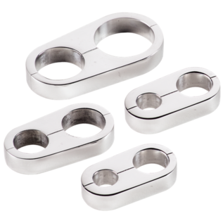 Billet Specialties Hose Separators - .781 x .906 - Polished - 68525