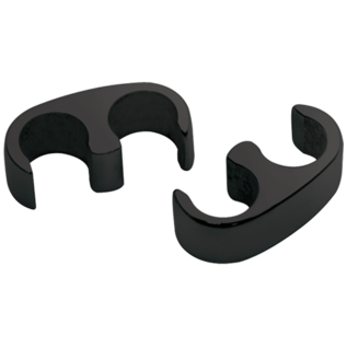 Billet Specialties Floating Clips - 2-Wire - Black - 69682