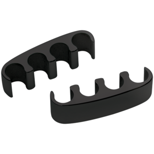 Billet Specialties Floating Clips - 4-Wire - Black - 69681