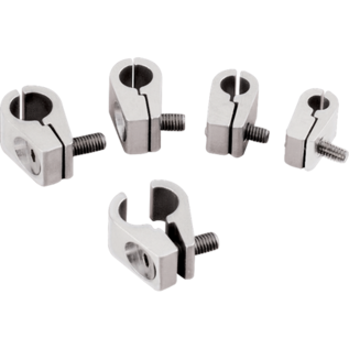 Billet Specialties Line Clamps 3/8" (4 PK) - 65410