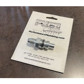 Pure Choice Motorsports -6 AN Low Volume Control Valve - Late GM P/S Pump - 7/8" Hex - 11726