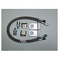 Pure Choice Motorsports Rear Flex Brake Line Kit - Wilwood Disc & Drum Brakes - 3/16 Inv to -3AN Straight - 2600