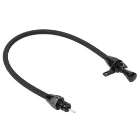 Lokar GM Firewall Mount Hi-Tech Flexible Braided Stainless Transmission Dipstick GM - 4L80E Black 36" long