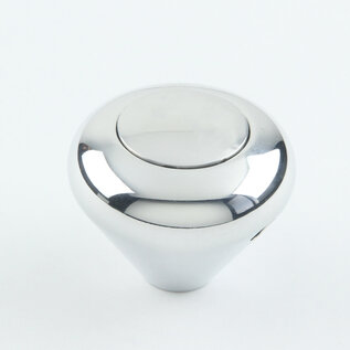 Lokar Aluminum Mushroom Knob -Plain Button -