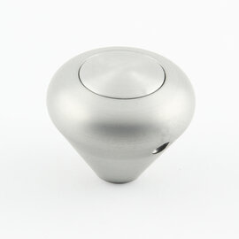 Lokar Aluminum Mushroom Knob -Plain Button