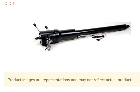 Ididit 1520690051 Steering Column Black 69-72 Chevelle Ididit 1520690051 Steering Column Black 69-72 Chevelle