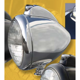 OTB Gear Headlights - Chrome W/ Chrome Park Light - Chrome Ring -  682 -C-3