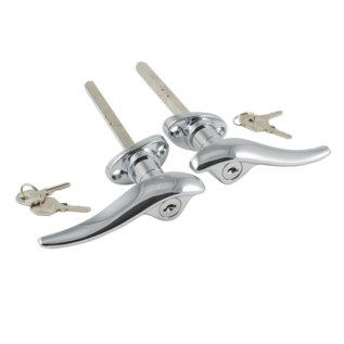 Vintique, Inc. 1932 Ford  Closed Car (Except 3W) Locking Exterior Door Handles - B-702350/1-L