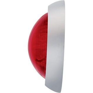 United Pacific 50 Pontiac Style Tail Light With Chrome Bezel & Red Lens - STL1006LED