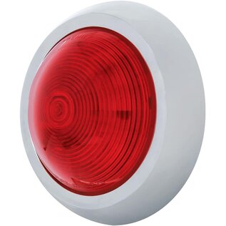 United Pacific 50 Pontiac Style Tail Light With Chrome Bezel & Red Lens - STL1006LED