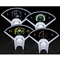 Dakota Digital 1955- 56 Chevrolet Car GRFX Instruments - GRFX-55C