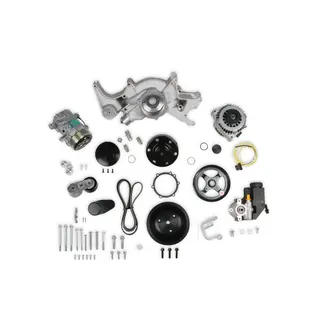 Holley Holley Big Block Chevy Mid-Mount Complete Accessory System - Natural Finish - 20-242