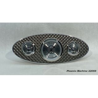 Phoenix Machine Works 32 Ford 3-Gauge Flat Dash Panel - PMW - 220SS
